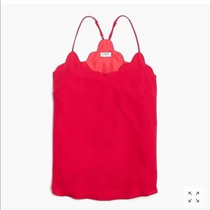 NWT JCrew Factory scalloped cami size 2